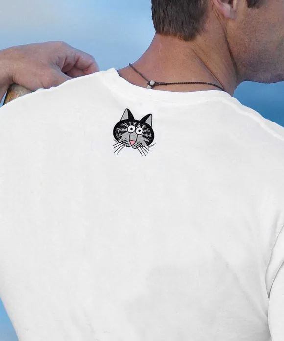 T-Shirts>Crazy Shirts B. Kliban Eat Them Mousies - White Short Sleeve Crewneck T-Shirt