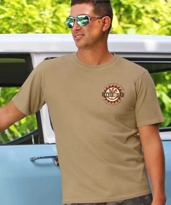 T-Shirts>Crazy Shirts Better Call Dad - Kona Coffee Dyed Short Sleeve Crewneck T-Shirt