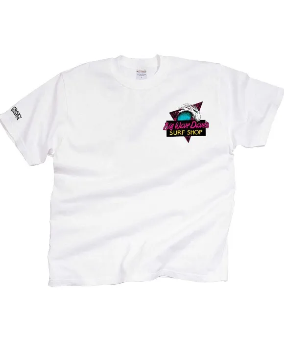 T-Shirts>Crazy Shirts Big Wave Dave - White Short Sleeve Crewneck T-Shirt