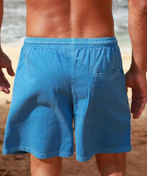 Shorts>Crazy Shirts Blue Hawaii Dyed Crazyshorts® Twill Shorts