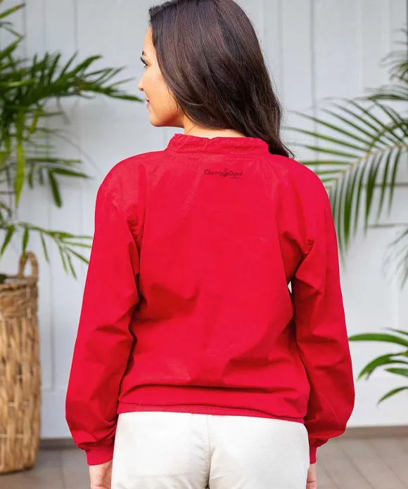 Jackets & Pullovers>Crazy Shirts Cherry Blossom Branch - Cherry Dyed Long Sleeve Lightweight Pullover