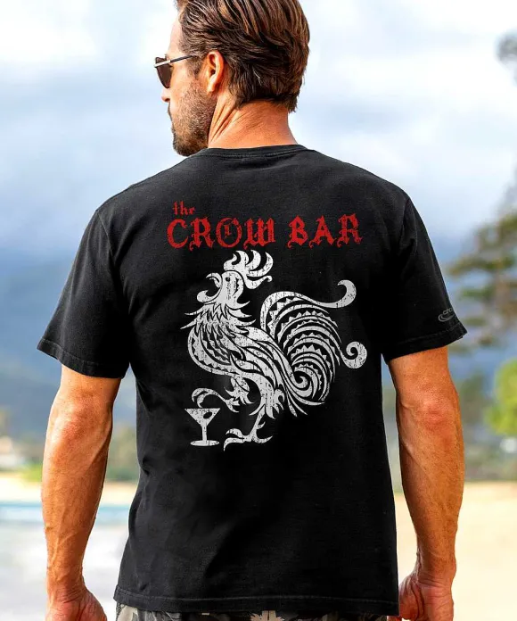 T-Shirts>Crazy Shirts Crowbar - Black Short Sleeve Crewneck T-Shirt