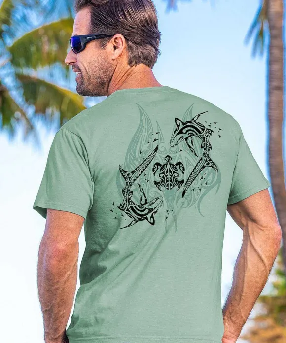 T-Shirts>Crazy Shirts Dance Of Mana - Seaglass Short Sleeve Crewneck T-Shirt