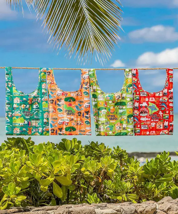 Trinkets>Crazy Shirts Eden In Love Kauai - Nylon Tote