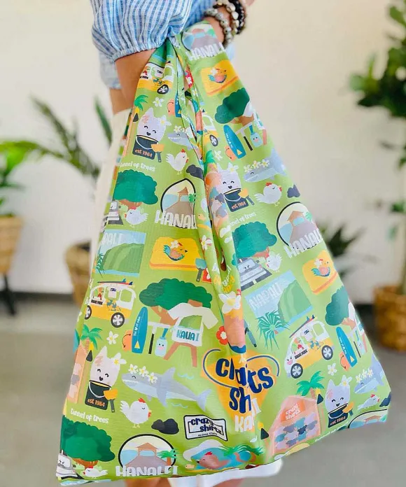 Trinkets>Crazy Shirts Eden In Love Kauai - Nylon Tote