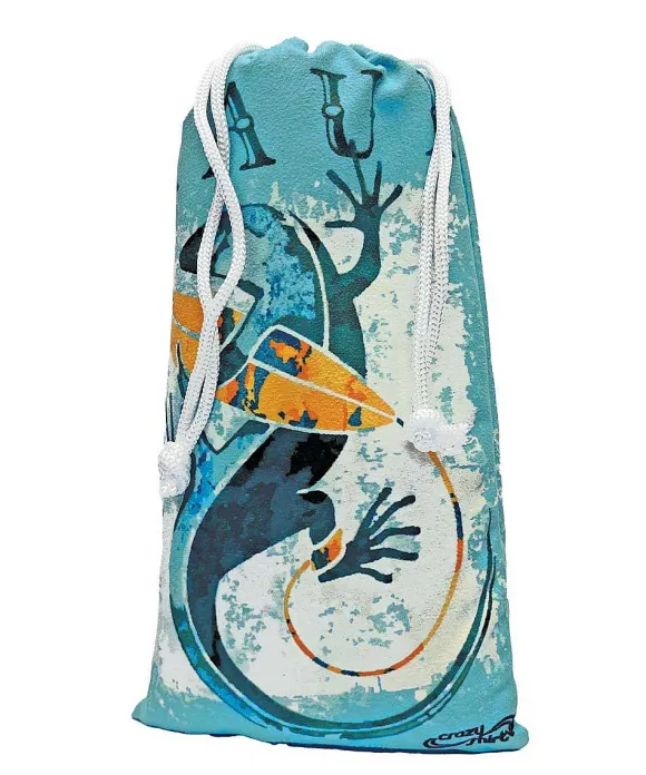 Towels>Crazy Shirts Gecko Watercolor - Microfiber Beach Towel