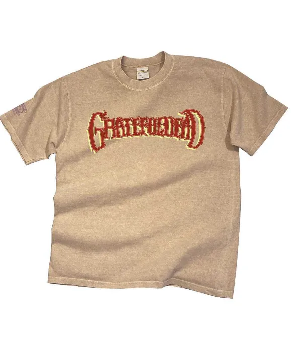 T-Shirts>Crazy Shirts Grateful Dead Surfs Up - Kona Coffee Dyed Short Sleeve Crewneck T-Shirt