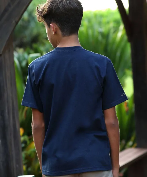 T-Shirts>Crazy Shirts Hawaiian Humane Society Bowling Paws - Navy Short Sleeve Crewneck T-Shirt