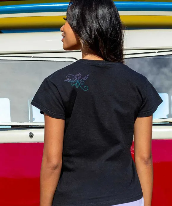 T-Shirts>Crazy Shirts Ms The Vines - Black Short Sleeve Crewneck T-Shirt