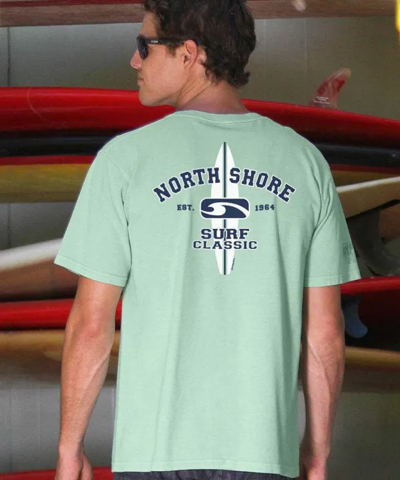 T-Shirts>Crazy Shirts North Shore Surf Classic - Key Lime Dyed Short Sleeve Crewneck T-Shirt