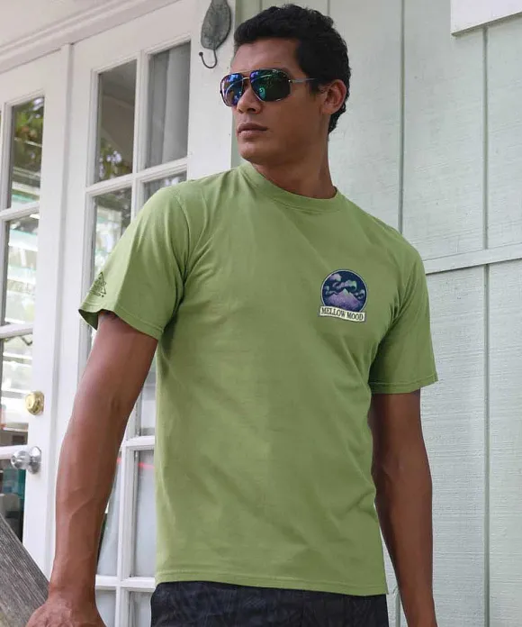 T-Shirts>Crazy Shirts Northern Lights - Hemp Dyed Short Sleeve Crewneck T-Shirt