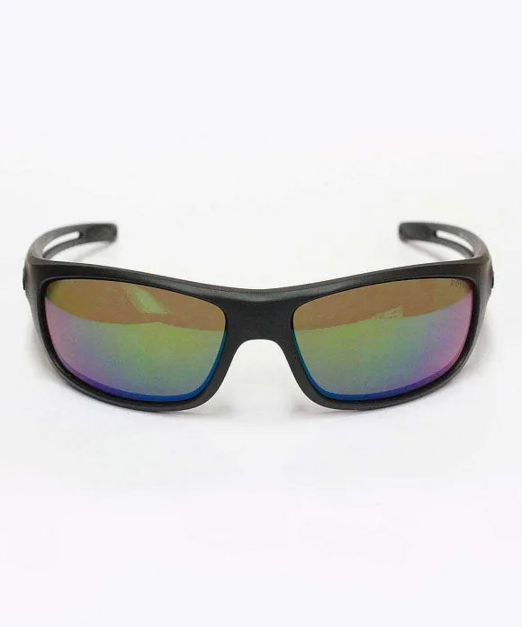 Sunglasses>Crazy Shirts Revo Coast Matte Black/Evergreen Sunglasses