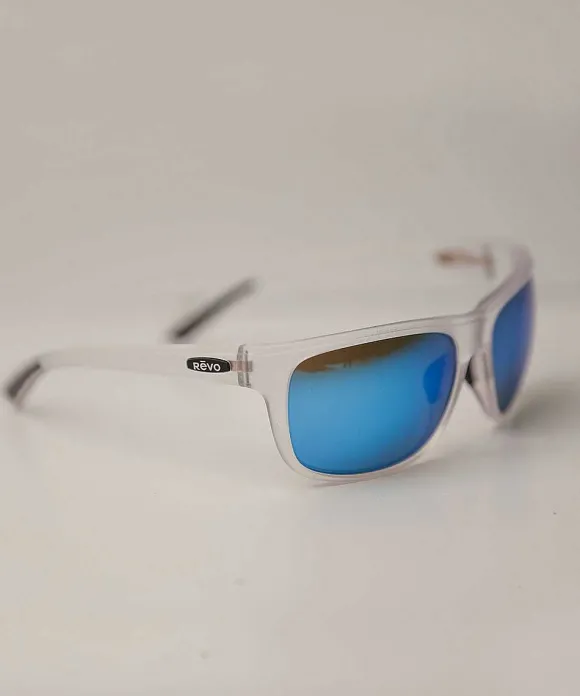 Sunglasses>Crazy Shirts Revo Enzo Matt Crystal/H2O Heritage Blue - Sunglasses