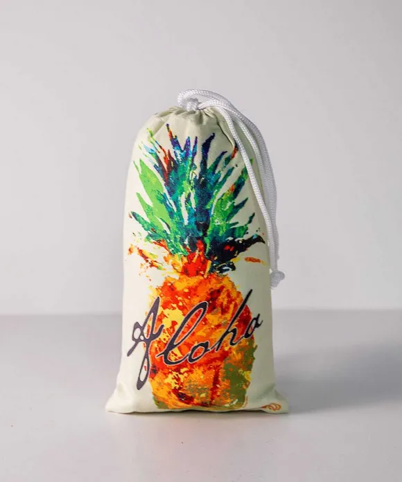 Towels>Crazy Shirts Splatter Pineapple - Microfiber Beach Towel