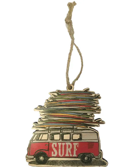 Trinkets>Crazy Shirts Volkswagen Surfmobile - Maplewood Ornament